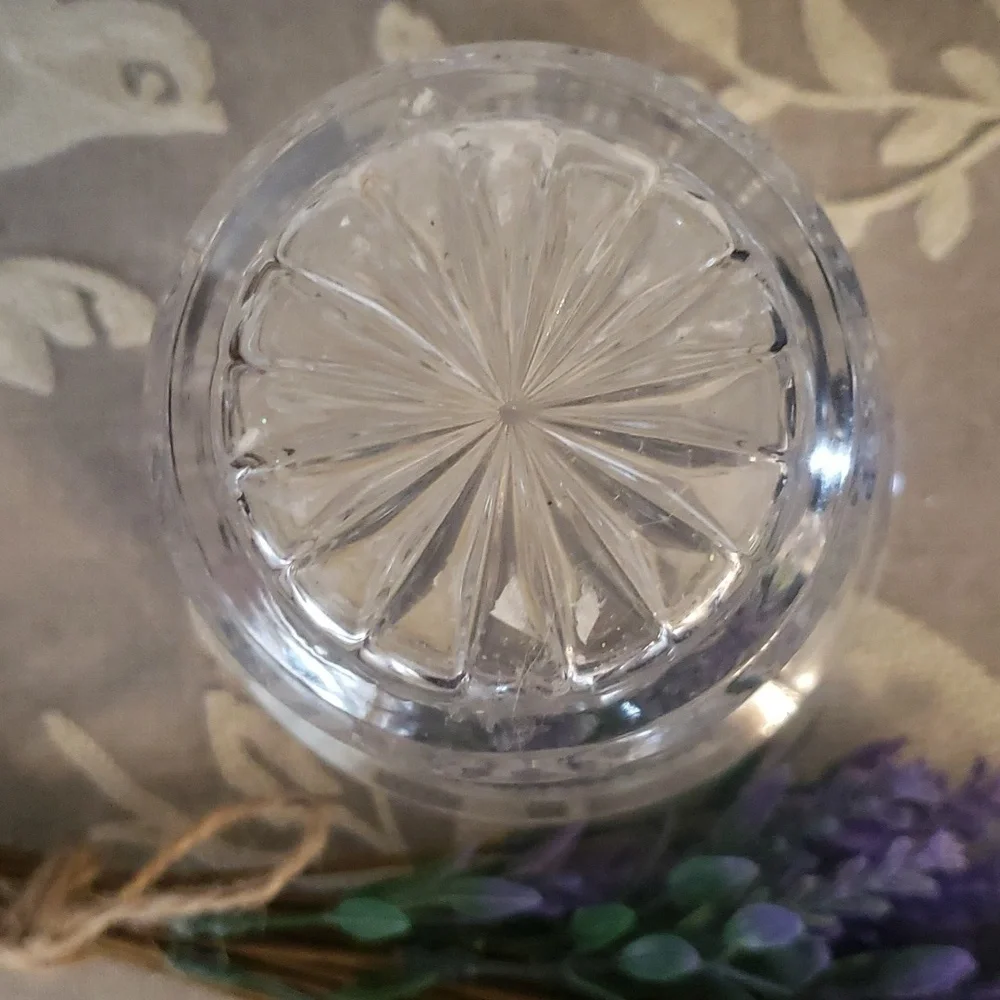 VTG Bohemia Flower Pot Planter Lattice Lead Crystal Czech Republic Glass